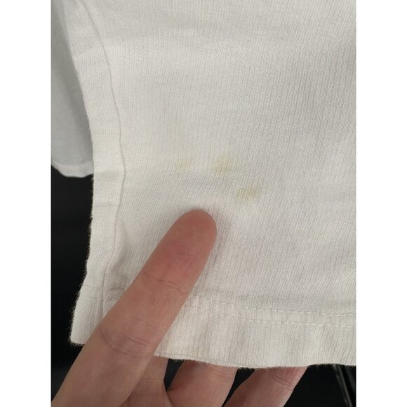 Jess & Jane Women's Open Front Cardigan 2X White Cotton Pockets USA Professional - Picture 7 of 10